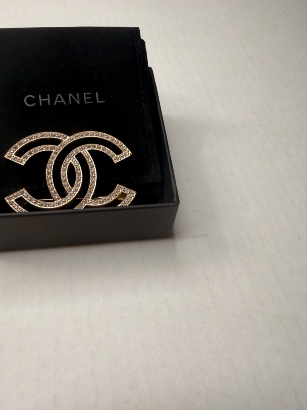 Chanel CC Crystal Brooch